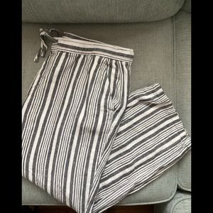 Old Navy Striped linen blend pants Size XL